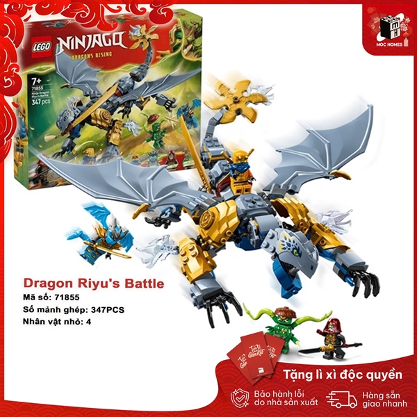 Đồ chơi lắp ráp LEGO NINJAGO 71855 Dragon Riyu's Battle