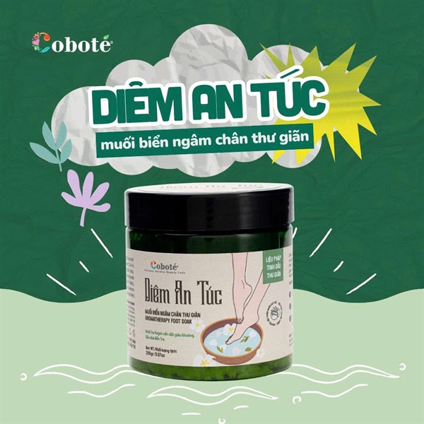 Diêm an túc- muối biển ngâm chân thư giãn Cobote 280g