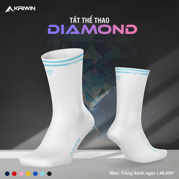 Giền Pickleball - TẤT KAIWIN DIAMOND DỆT KIM