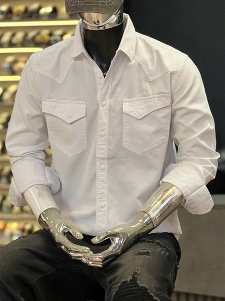 SM TD-QC- DSKN 2 túi thêu sói ẩn- Trắng