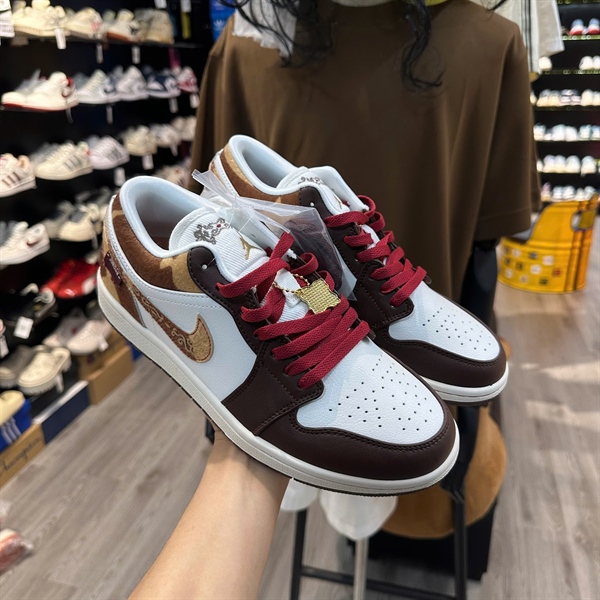 Nike Air Jordan Low Sail Chocolate |Trắng Nâu