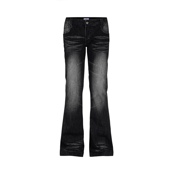 Quần Jeans Ống Loe TWENTI Wash Đen Đáy Ngắn Y2k - Wash Đen Loe - 1