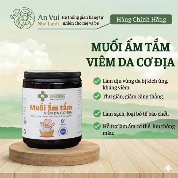 Muối ấm tắm bé vdcđ 200gr