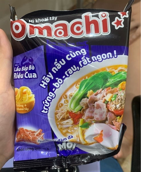 Mì Omachi vị riêu cua