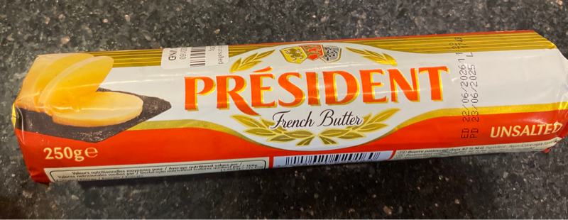 President french unsalted butter 250g