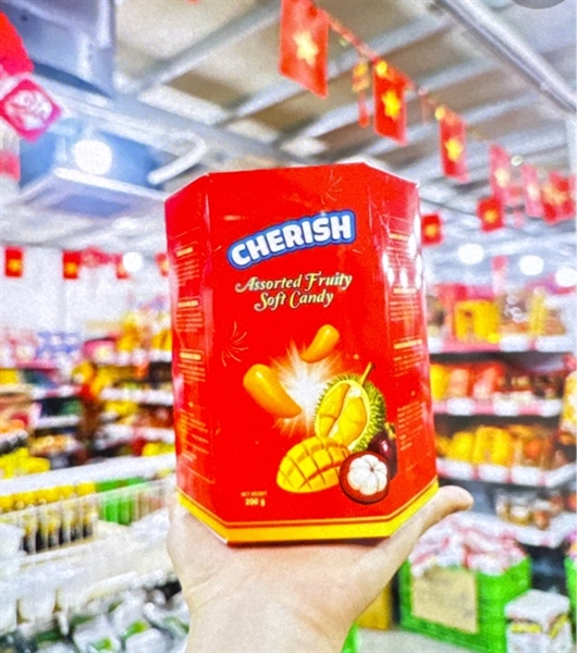 Hộp Kẹo dẻo tổng hợp Cherish lục giác 200g