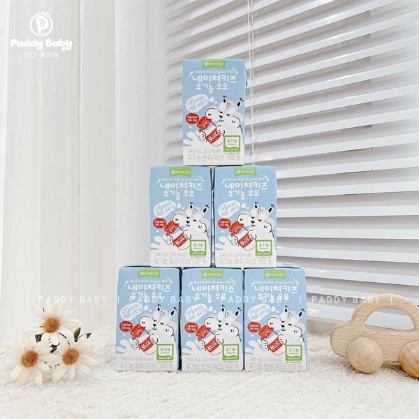 Sữa tươi Organic Nature Kids cho bé từ 1 tuổi (140ml/hộp)