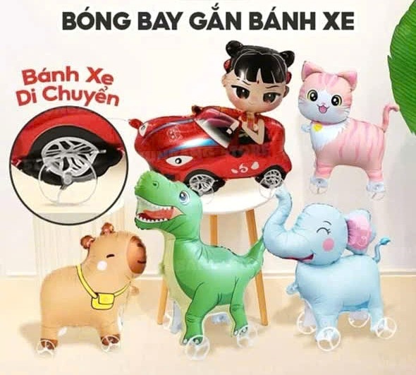 Set 10 Bóng Bay XE THÚ VUI NHỘN