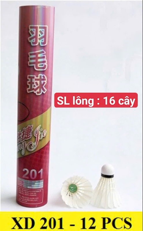 CỦA CẦU LÔNG XD201ỐNG 12 QUẢ ( Lẻ 19k
