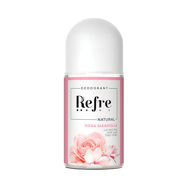 Lăn khử mùi thiên nhiên Hồng Mộc Lan Refre Natural Rose Magnolia 40ml - Rohto