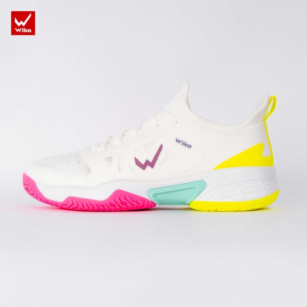 Giền Pickleball - Giày Pickleball Wika Lumix Quang Dương trắng hồng neon