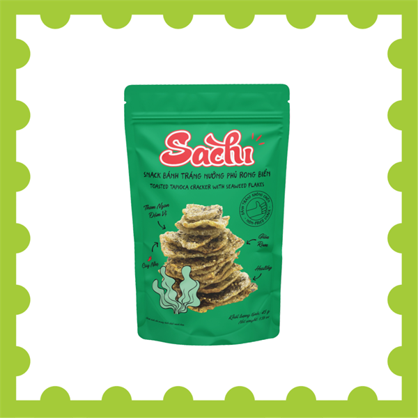 Snack bánh tráng nướng SACHI phủ rong biển 45g