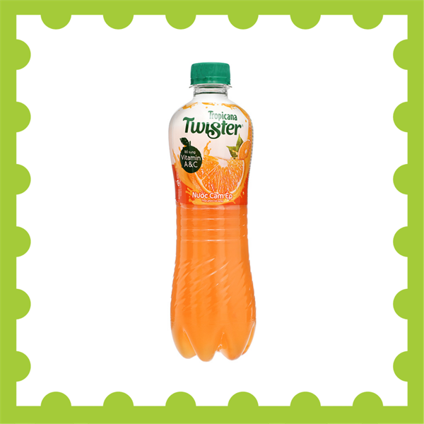 Twister Nước Cam Chai Nhựa 450Ml