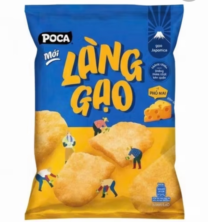 BÁNH GẠO POCA LÀNG GẠO VỊ PHÔ MAI 108G 1X24