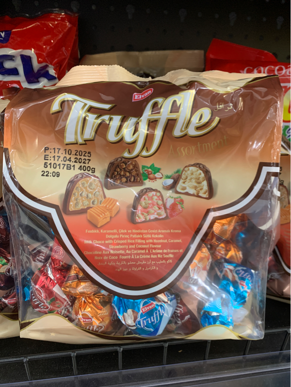 Kẹo Elvan Truffle Túi 400g x 10