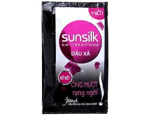 111SSK SUNSILK Dầu Xả Óng Mượt Rạng Ngời (Đen) 6gx10/84 Dây