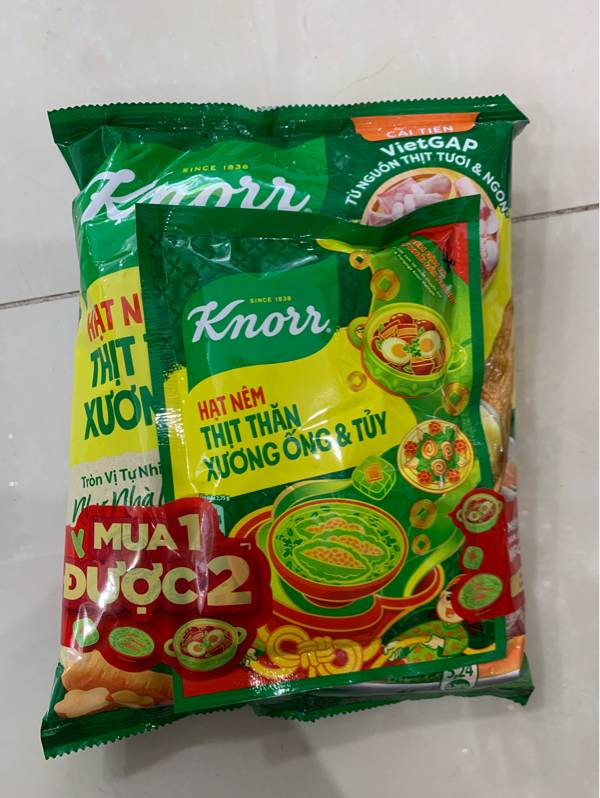 KORR Hạt nên từ thịt 900g(1+1 Knorr TTX Ống 136g) /8 bộ