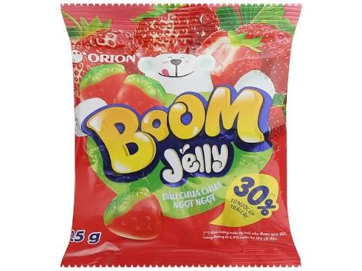 Kẹo dẻo Boom DÂY Dâu 25G_6Y21/120 Gói