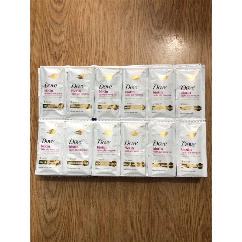 108DOVE Kem Xả Serum BIOTIN Ngăn Gãy Rụng Tóc 6Gx10/84 Dây