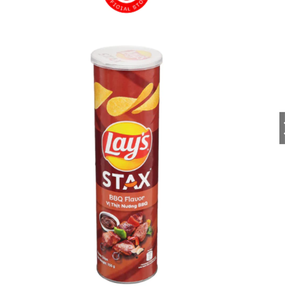 Snack ống Lay's thịt nướng BBQ 100g