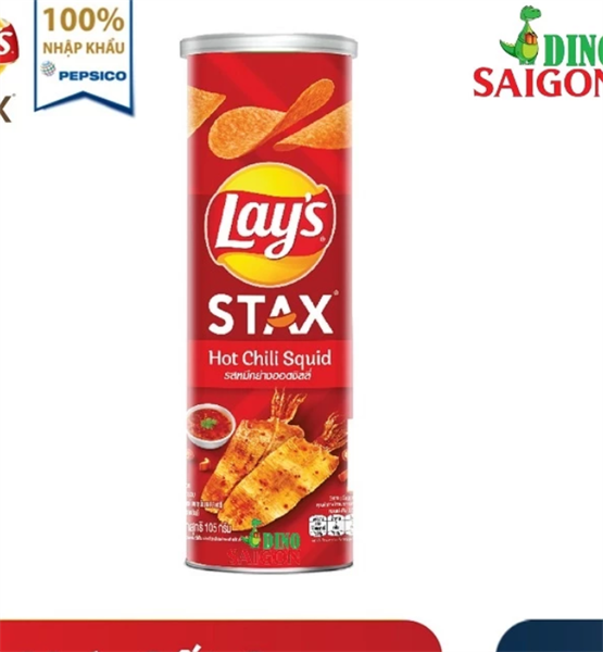 Snack Lay ống vị mực sốt cay 100g