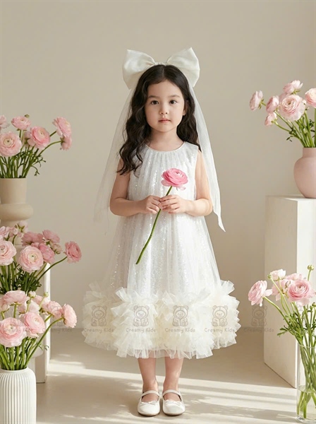Váy kèm kẹp nơ Gloria AK9617