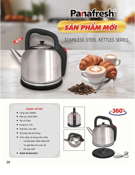 Ấm điện Panafresh 4 Lít