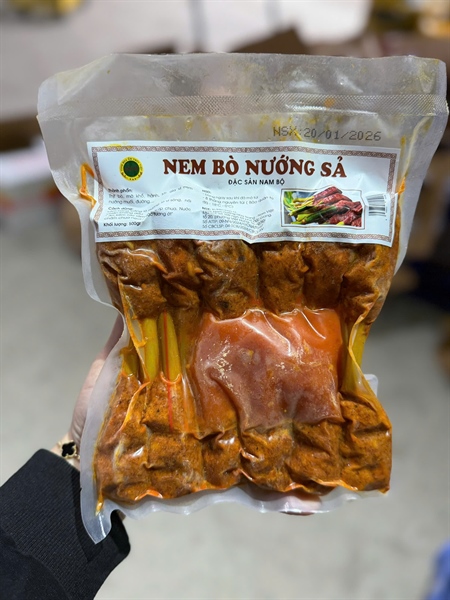 Nem Bò Nướng Xả NƠM VIỆT 500Gr 12C (T)