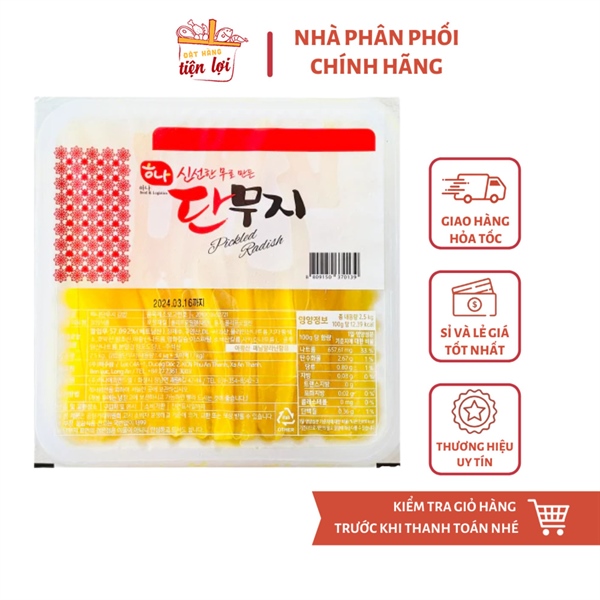Củ cải vàng sợi Hộp 2.5Kg