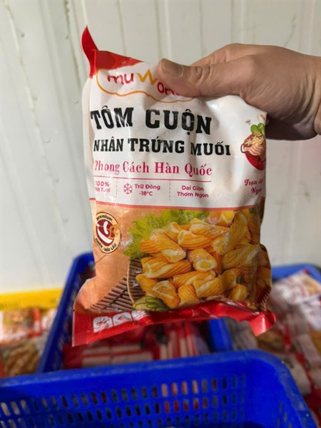 Tôm Cuộn Trứng Muối 500gr HT