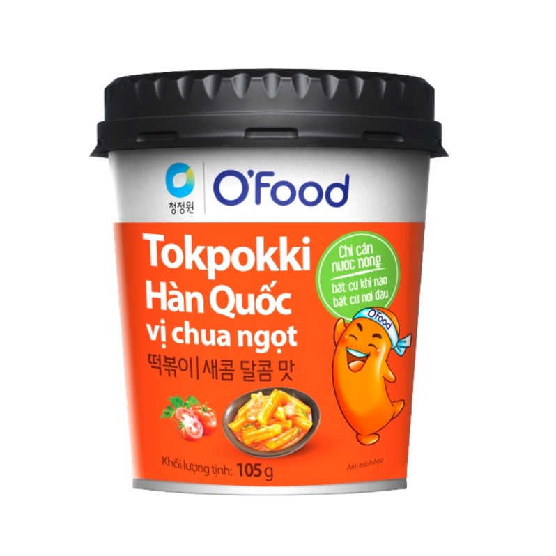 Tokpokki Hàn Quốc O'food vị chua ngọt 105g