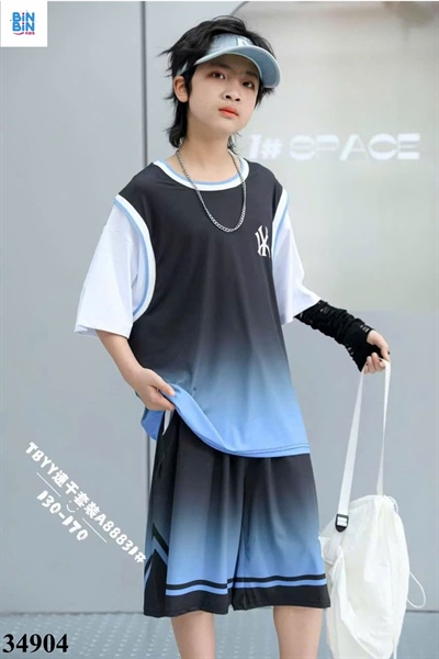 34904- Set bộ thông hơi NY xanh dương