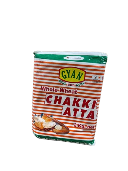 Gyan Chakki Atta（ギャン チャッキ アッタ / 全粒粉）【ネパール】,【2kg】 1袋 (pack)