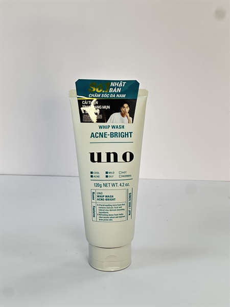 UNO SRM tạo bọt cho da mụn 120g