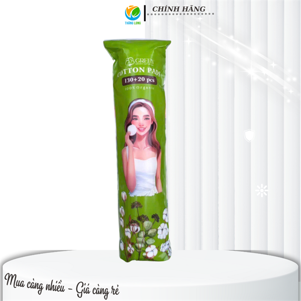 Bông tẩy trang Green 150 miếng *100