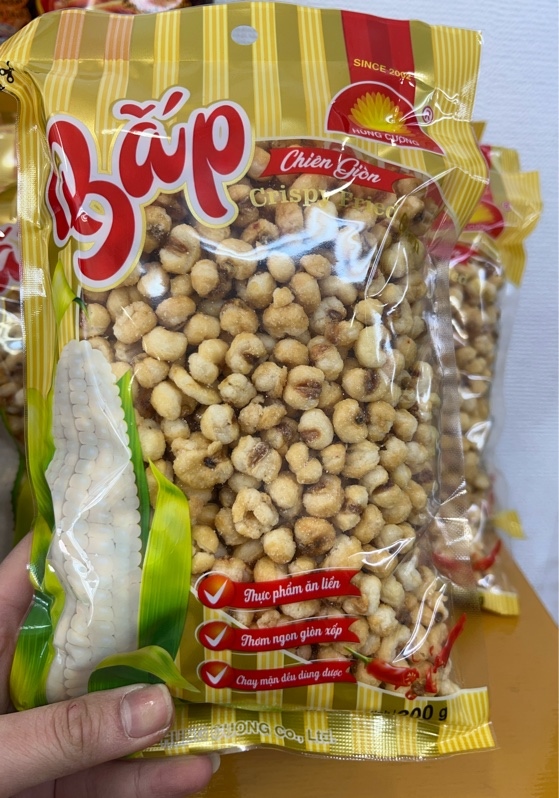 Bắp chiên giòn Hùng Cường gói 200g
