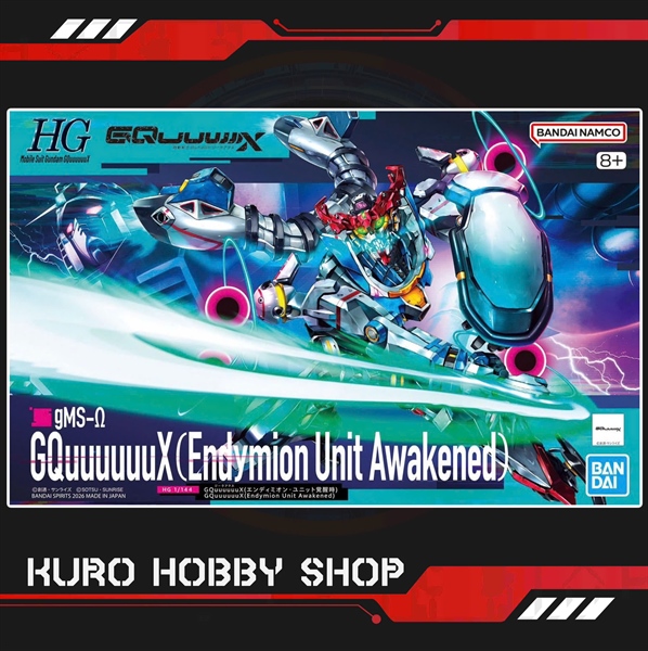 HG 1/144 GQuuuuuuX (Endymion Unit Awakened) - Mô Hình Lắp Ráp Bandai