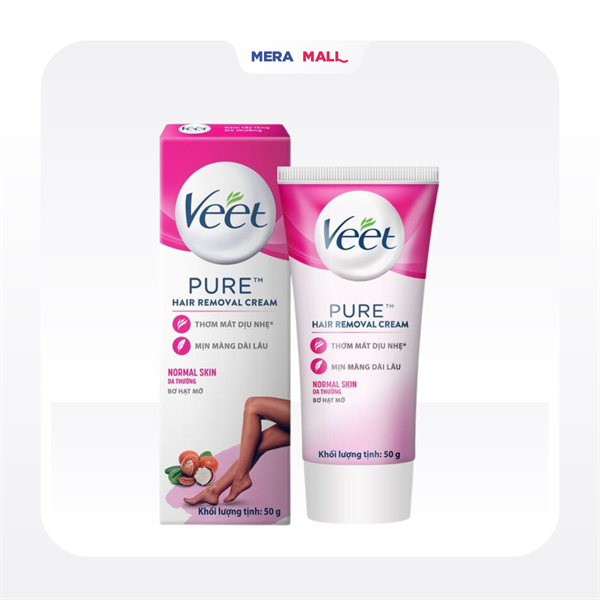 [ Hàng Công Ty ] Tẩy Lông Veet Bơ Hạt Mỡ 50g Hộp Hồng