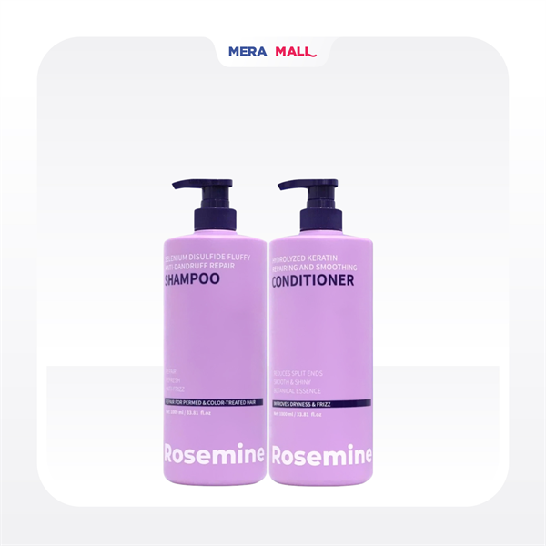[ Hàng Công Ty ] Cặp Gội Xả Rosemine Tím 500ml