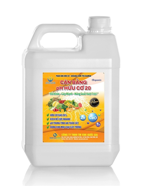 CÂN BẰNG PH HỮU CƠ CAN 5LÍT CẢI TẠO ĐẤT, RA RỄ MẠNH,