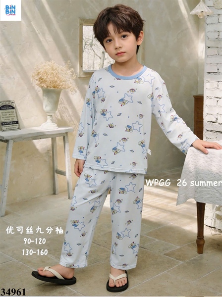 34961-Bộ tencel TD siêu nhân vệ tinh