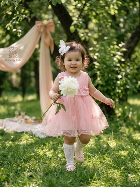 Váy công chúa baby bướm Jessica 1295 - Hồng