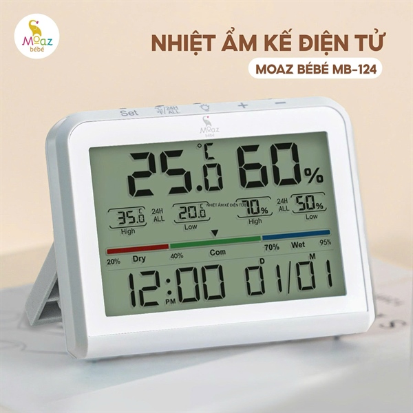 Nhiệt kế ẩm điện tử Moaz MB124