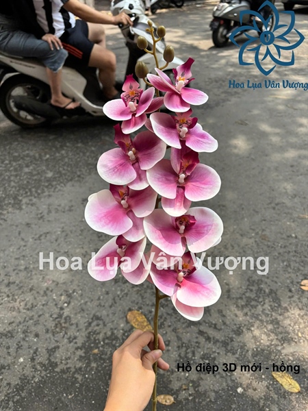 Hồ điệp 3D mới - Hồ điệp, lan - Hoa Lụa Vân Vượng