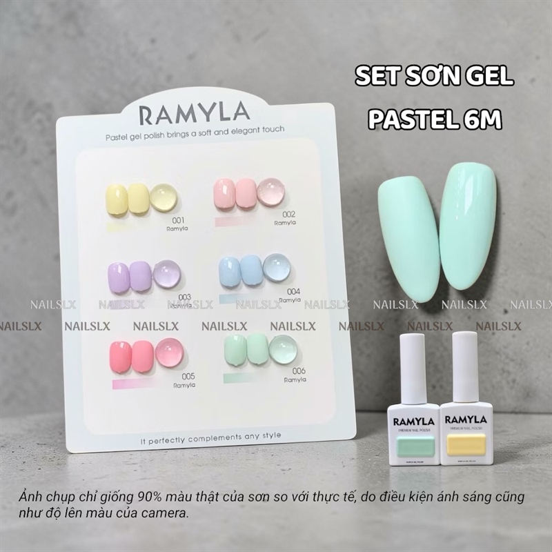 Set sơn gel Pastel 6 màu Ramyla