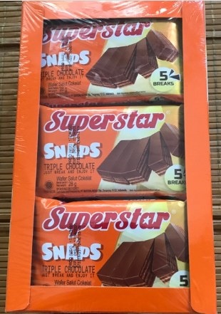 Bánh Superstar Chocolate 12×12×16g