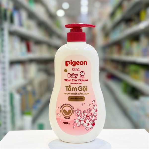 Sữa tắm gội Pigeon hoa Anh Đào 700ml