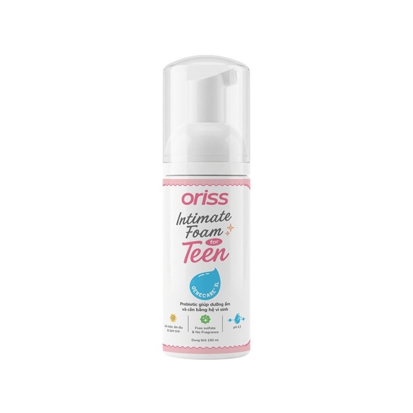 Dung dịch vệ sinh Oriss Intimate Foam For Teen (Hộp 1 chai 150ml) (Hộp)