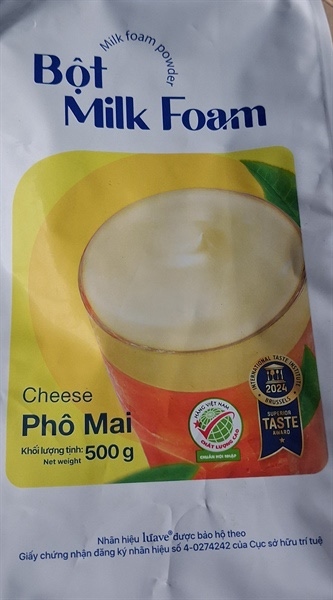 Bột Milk Foam phô mai 500g Luave