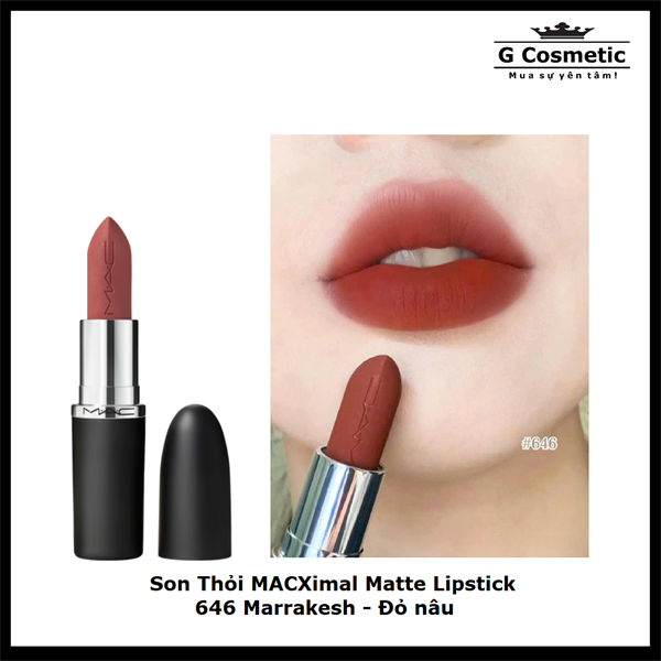 Son Thỏi Mac 646 Marrakesh) - Đỏ nâu